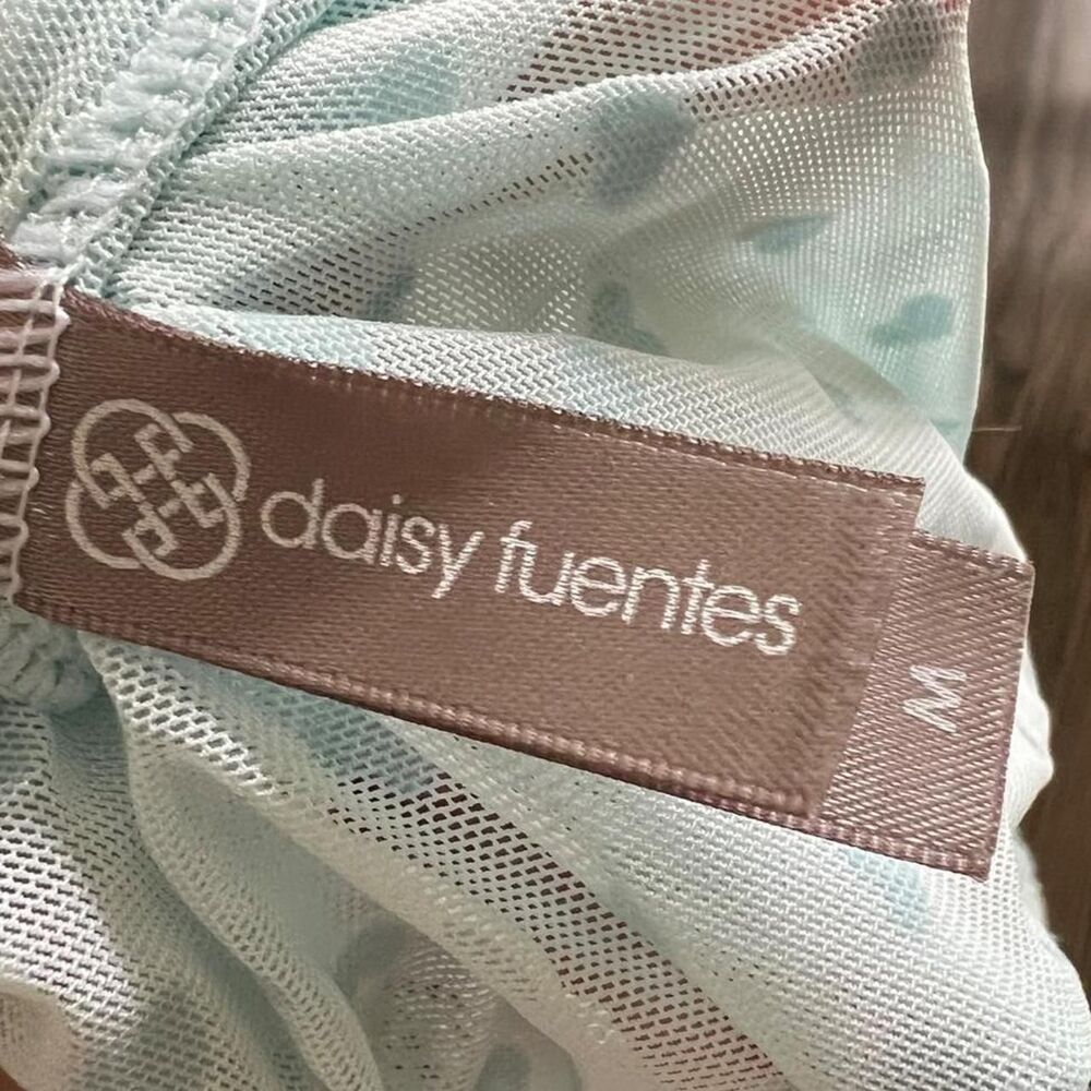 Daisy-fuentes Women's White and Blue Dress - Picture 4 of 5
